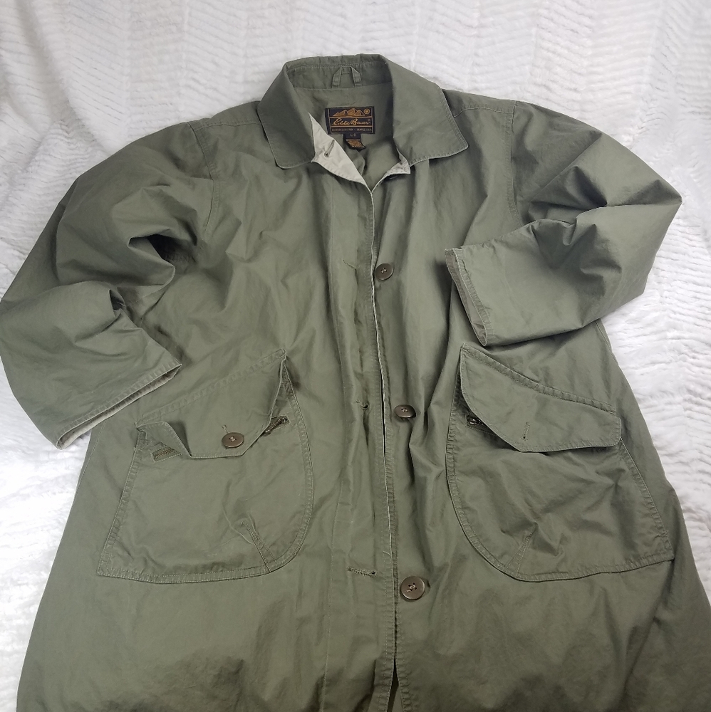 Men's Eddie Bauer military overcoat